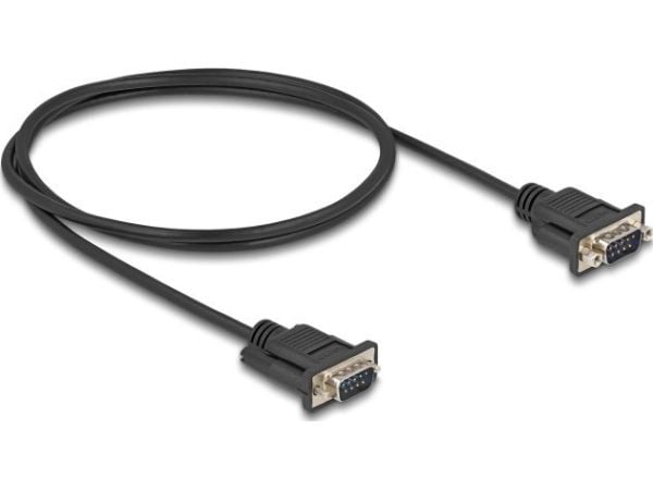 DeLOCK 88000, musta, 1 m, RS-232, RS-232, Uros, Uros