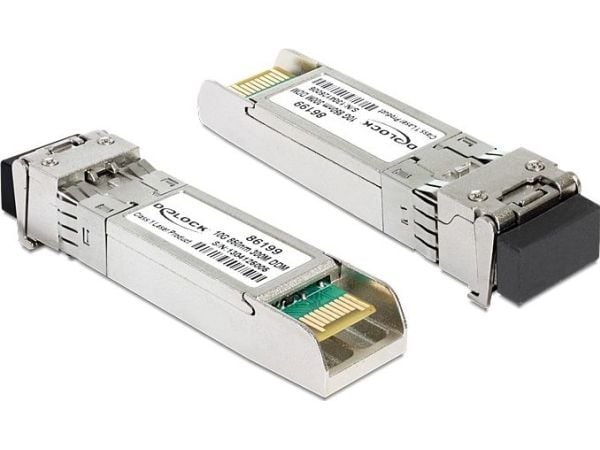 Delock - SFP+ transceivermodul - 10GbE - 10GBase-SR - LC multimodus - opp til 300 m - 850 nm - for P/N: 89475
