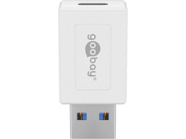 Goobay 55225, USB-C, USB 3.0 (type A), Hvit