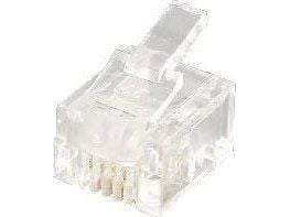 Equip 121121, RJ-12 (6P4C), Gjennomsiktig, 0,6 g, 9,65 mm, 12,3 mm, 7,2 mm