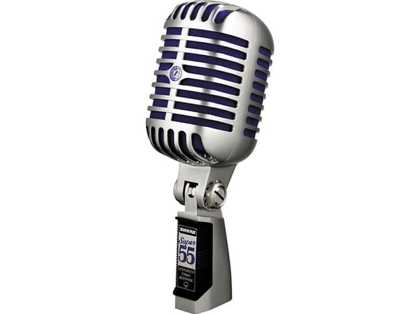 Shure SUPER55, Studiomikrofon, -53 dB, 60 - 17000 Hz, 290 O, 150 O, Koblet med ledninger (ikke trådløs)