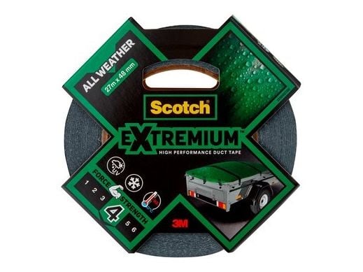 3M Extremium - Harmaa - Niputus - Korjaus - Vahvistus - Kosteudenkestävä - Lämpötilankestävä - UV-kestävä - Vedenpitävä - 93 °C - 27,4 m - 48 mm (7...
