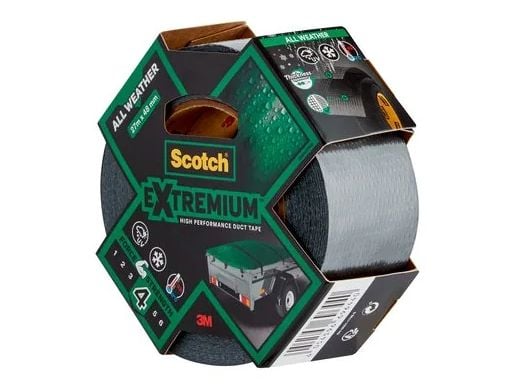 3M Extremium - Harmaa - Niputus - Korjaus - Vahvistus - Kosteudenkestävä - Lämpötilankestävä - UV-kestävä - Vedenpitävä - 93 °C - 27,4 m - 48 mm (7...