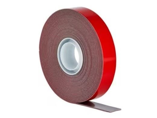 3M 411-1950-P, Monterings tape, Sort, Rød, 5 m, Utendørs, 7 kg, -35 °C