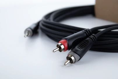 Cordial 14855, 3.5mm, Hankjønn, 2 x RCA, Hankjønn, 1,5 m, Svart, Grå, Rød