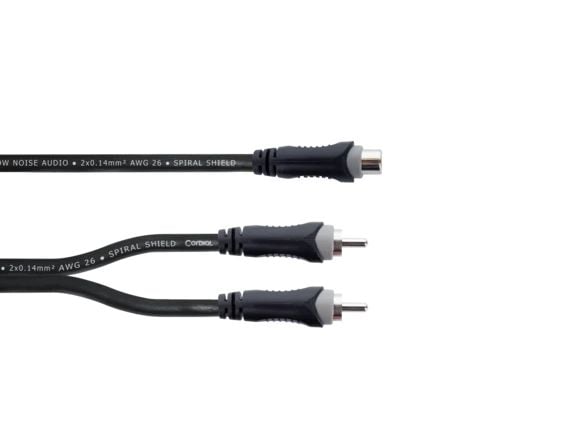 Cordial EY 0.3 ECC, RCA, Hunkjønn, 2 x RCA, Hankjønn, 0,3 m, Svart