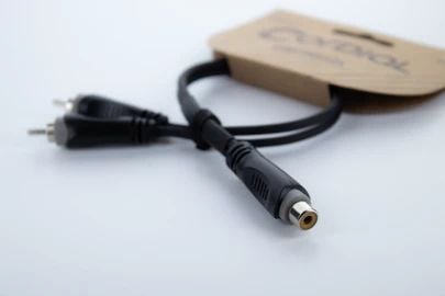 Cordial EY 0.3 ECC, RCA, Hunkjønn, 2 x RCA, Hankjønn, 0,3 m, Svart