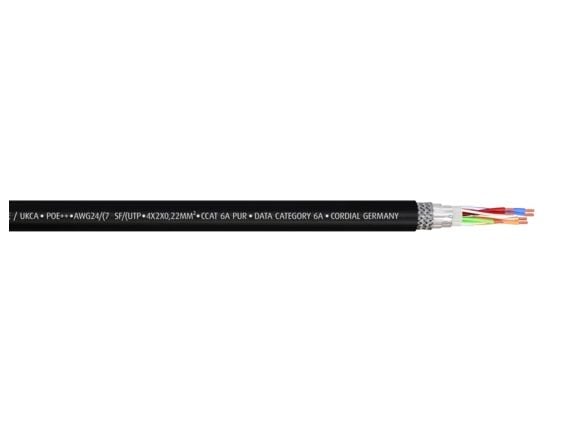 Cordial CSE HH 6A PUR, 3 m, Cat6a, SF/UTP (S-FTP), RJ-45, RJ-45, Lajittelu