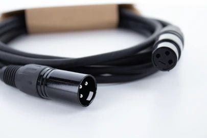 Cordial ED 0.5 FM, XLR (3-pin), Hunkjønn, XLR (3-pin), Hankjønn, 0,5 m, Svart