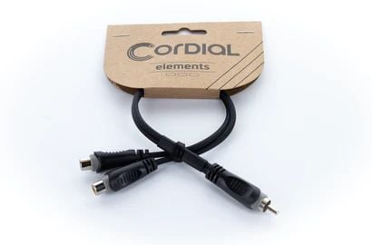 Cordial EY 0.3 CEE, RCA, Hankjønn, 2 x RCA, Hunkjønn, 0,3 m, Svart