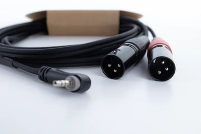 Cordial EY 1 WRMM, 3.5mm, Hankjønn, 2 x XLR (3-pin), Hunkjønn, 1 m, Svart