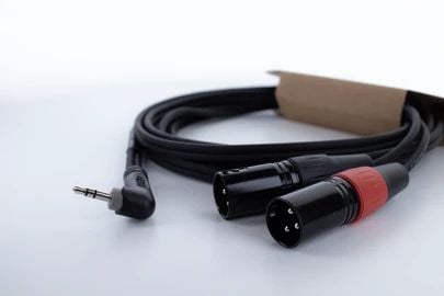 Cordial EY 1 WRMM, 3.5mm, Hankjønn, 2 x XLR (3-pin), Hunkjønn, 1 m, Svart
