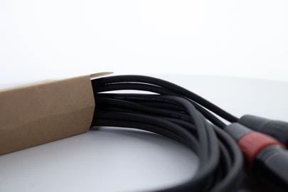 Cordial 14848, 2 x XLR (3-pin), Hankjønn, 2 x RCA, Hankjønn, 1,5 m, Svart, Rød