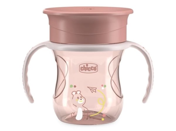 Chicco 00006951150000, Single/enkelt, 0,2 l, Rosa, Plast, Silikon, Kopp, Universell