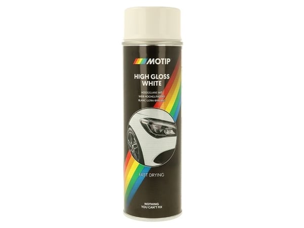 Motip Auto Akryyli spray valkoinen kiiltävä 500ml