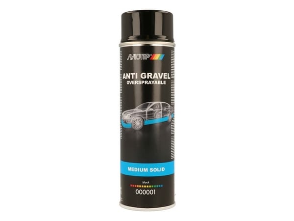 Motip sort stenslagsbeskyttelse, spray 500 ml. Motip sort stenslagsbeskyttelse, spray 500 ml.