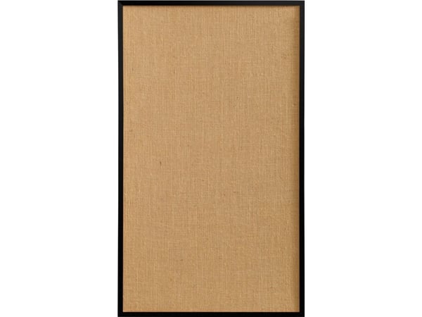 Opslagstavle hessian med ramme i sort MDF 100x60 cm