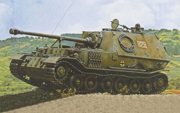 Italeri SD.KFZ.184 PANZERJAGER ELEFANT, Tank model, Monteringssett, 1:35, SD.KFZ.184 PANZERJAGER ELEFANT, Alle kjønn, Plast