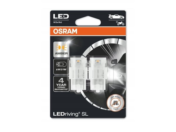 Osram LEDriving SL Gul W21W - Sæt