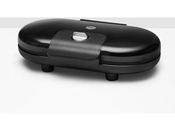 OBH Nordica Select Double, 10 vafler, Hjerte (form), Sort, 1,2 m, 1600 W, 220 - 240 V