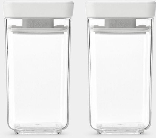 Brabantia Tasty+, Beholder, Rektangulær, 0,15 l, Lysegrå, Gjennomsiktig, Plast, 57 mm