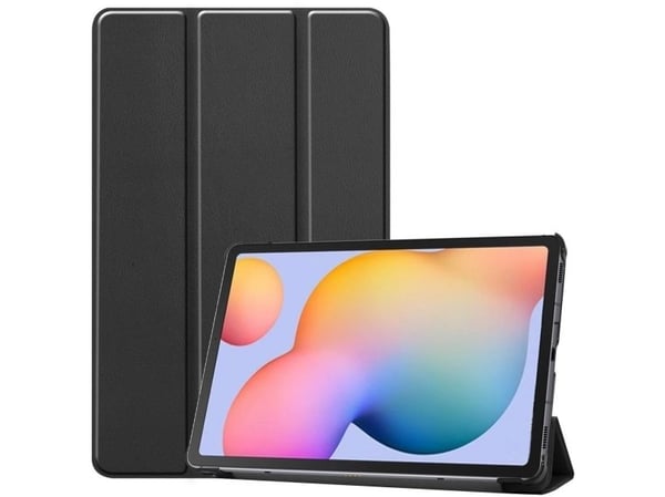 eSTUFF Houston - Flipomslag til nettbrett - polykarbonat, polyuretan - sort - for Samsung Galaxy Tab S9