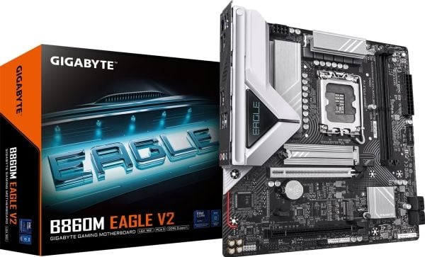 GIGABYTE B860M EAGLE V2, Intel, LGA 1851 (Socket V1), Intel Core Ultra (Series 2), LGA 1851, DDR5-SDRAM, 128 GB
