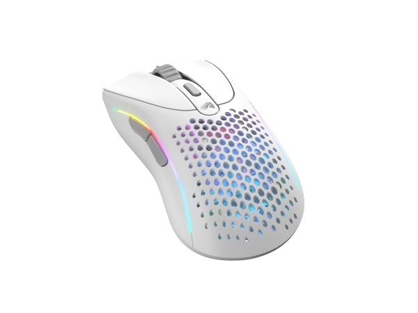Glorious Gaming Model D 2 Wireless, Høyre hendt, RF kabel-fri, 19000 DPI, Hvit