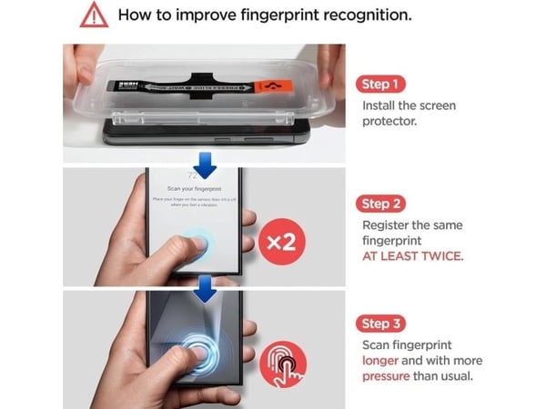 Dėklas Spigen Glas.TR EZ FIT HD Privacy Glass för Samsung Galaxy S24/S25 2vnt.