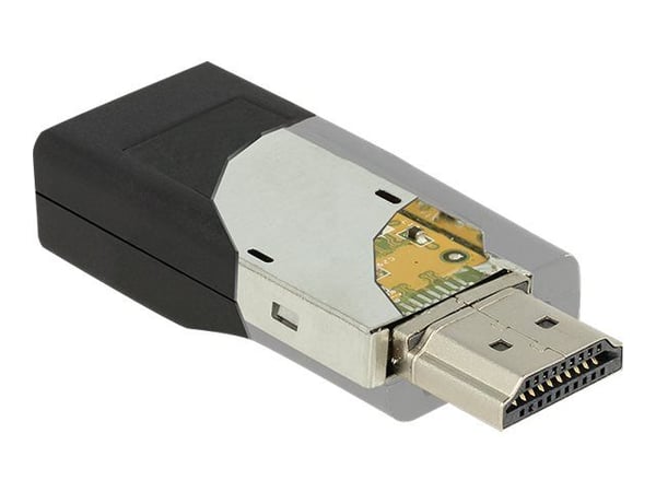 Delock Adapter HDMI male > VGA female bl
