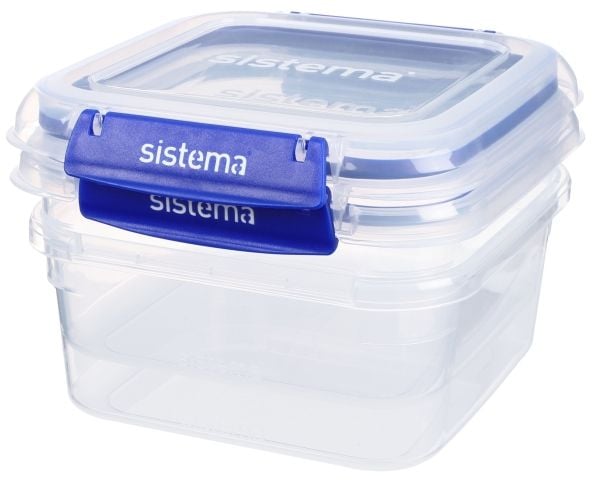 Sistema 1,15L Square Klip It Plus 2-pack
