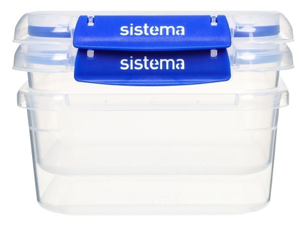 Sistema 1,15L Square Klip It Plus 2-pack