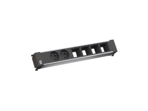 Bachmann POWER FRAME, 0,2 m, Sisätila, Tyyppi E, Alumiini, Muovi, Terästä, Musta, Metallinen, 2 AC-pistorasia(a)