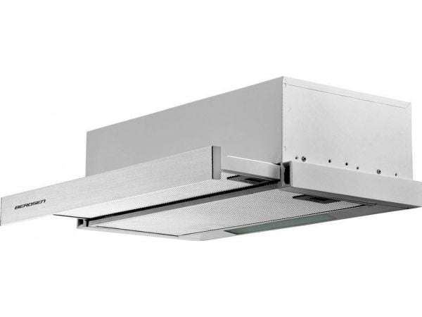 Berdsen BE-60-LW teleskopisk kjøkkenhette 60 cm INOX