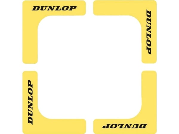 Corners for tennis court DUNLOP 8pcs yellow