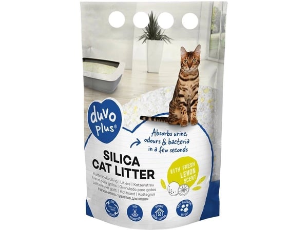 Duvo+ kattegrus silikon sitron 2 kg / 5 L