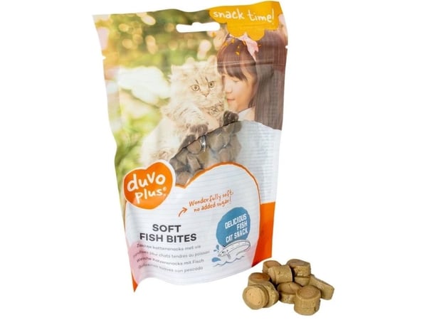 Duvo+ Soft Bites Cat Treat Fish 50g