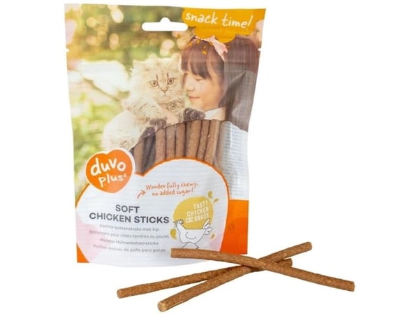 Duvo+ Soft Sticks kattegodbiter kylling 50 g