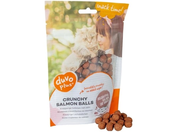 Duvo+ Crunchy Cat Treat Salmon 50g