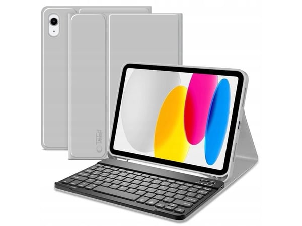 4kom.pl TECH-PROTECT SC PEN + KEYBOARD til iPad 10.9" 10/2022/11" 11/2025 GREY
