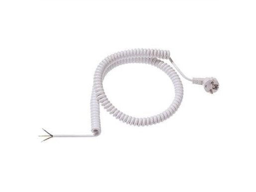 BACHMANN kierrekaapeli 1-4m valkoinen H05VV-F 3G1.5mm² AEH/CEE7/7 (BM0010716)