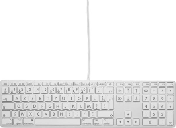 LMP 24215, Täysikokoinen (100 %), USB, AZERTY, Hopea