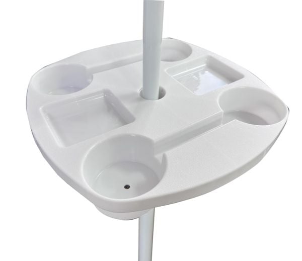 Sidebord til parasoll Outliner 5562, 50 cm, svart
