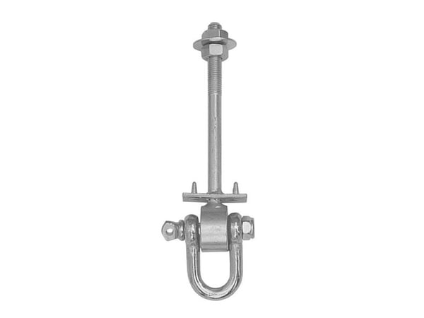 Hook Domax MHD120 8855 låsebeslag, grå, 120 mm x 12 mm