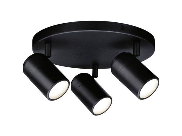Paulmann Zyli, Nedtryckbar spotlight, GU10, 3 lampor, 230 V, Svart