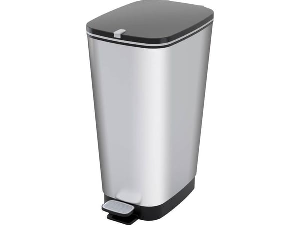 Affaldscontainer Cep, med pedal, 45 L, grå