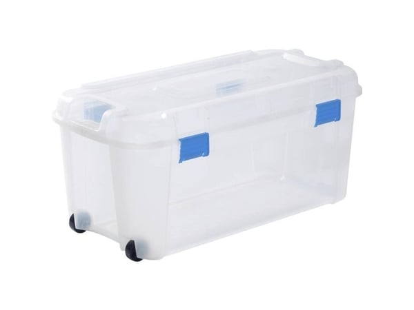 Curver 243731 oppbevaringsboks TOTEM Box 80L, transparent / blå