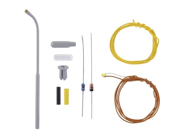 Viessmann Modelltechnik N halvbueformet lyskarm enkel byggesett 6622 1 stk