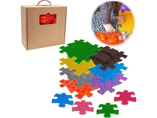 Aistimellinen ortopedinen matto 11in1 Medium 11 Puzzle Sensory Muffik / Mfk-021-01