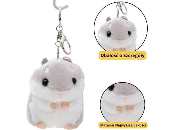 Hamsteri tummanharmaa 10cm